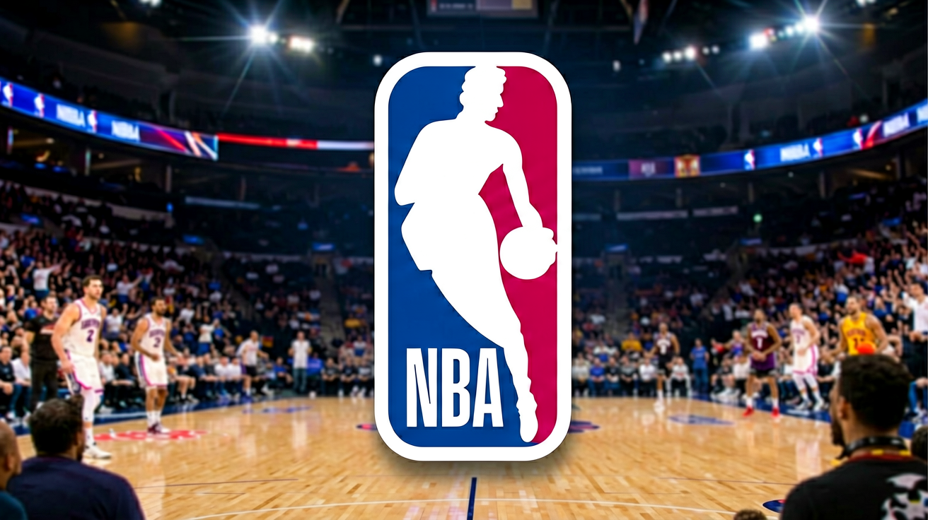 NBA联赛标志，展示美国职业篮球联赛数据入口